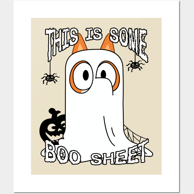 This is Boo Sheet - Bingo Wall Art by Karl Doodling